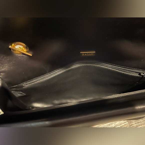 Vintage 1980’s Bally double flap black leather 3 way bag - Picture 16 of 16